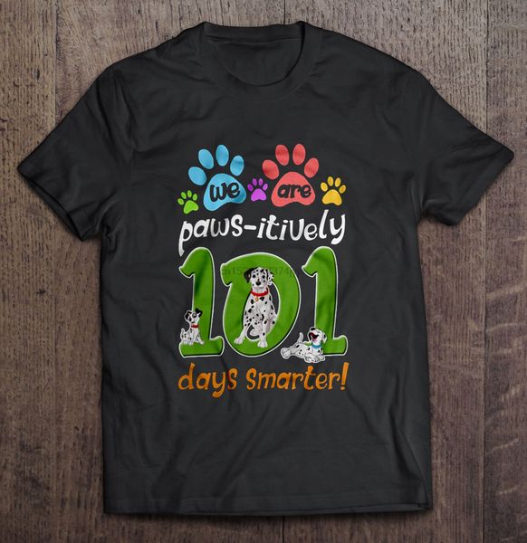 

men funny t shirt fashion tshirt we are paws-itively 101 days smarter dalmatian women t-shirt sport hooded sweatshirt hoodie