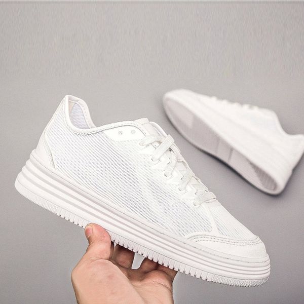 

fashion sneakers women footwear casual women white shoes cool young ladies sneakers breathable mesh female shoes a1485 #jy67, Black