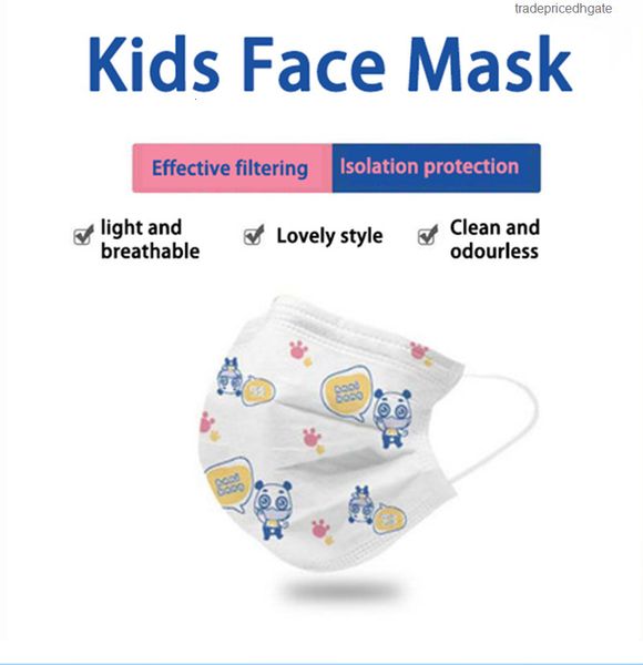 

10pcs/20pcs antibacteria dustproof disposable particle filter cartoon kids breathing protective face masks
