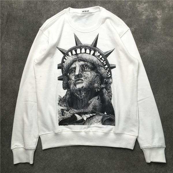 

new deluxe man 2021 statue liberty neil hoodies cotton thick velour hip street m21 1 hqoy, Black