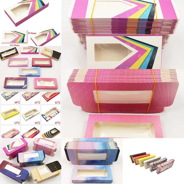

box case false eyelashes paper whosale eyelash cover cosmetics empty eye lashes package boxes ship