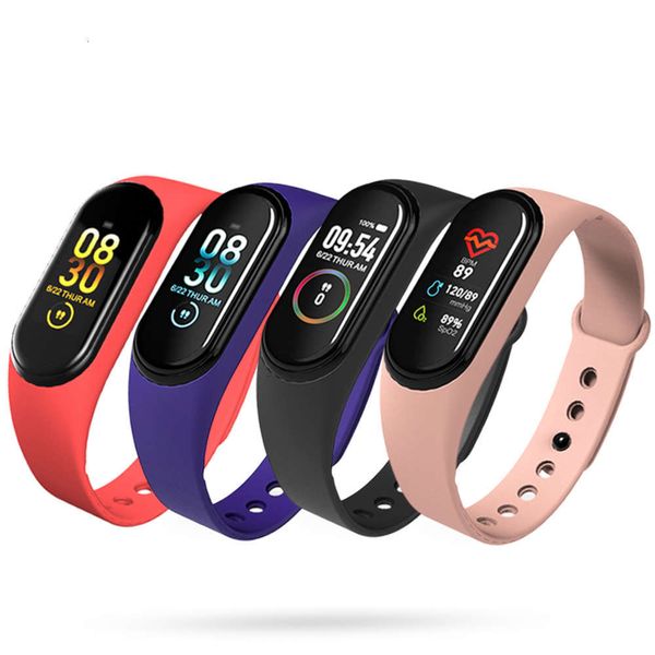 

m4 wristband heart rate blood prsure monitor and smart sports watch with activity trackerjk