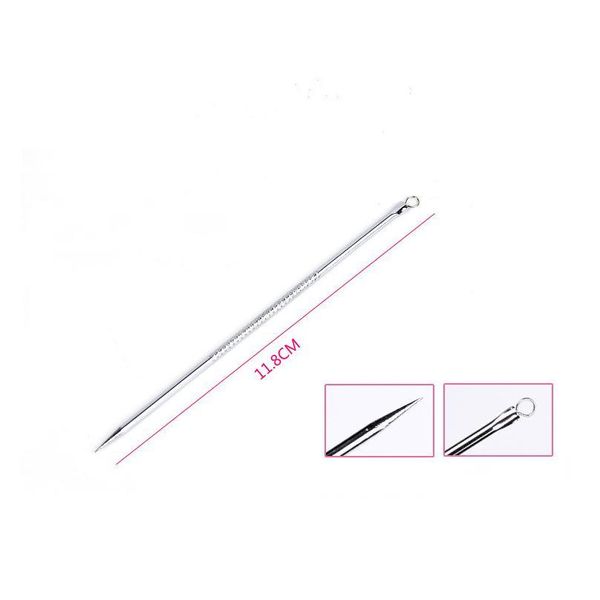 

lamilee 4pcs/set blackhead comedone acne pimple blackhead remover tool spoon for face skin care tool needles facial pore jllxil