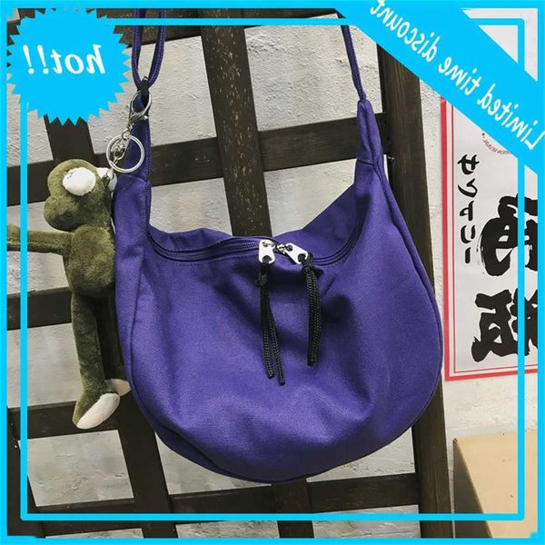 

creative new canvas korean version simple messenger cute toy pendant portable bag