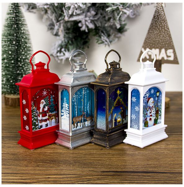 

christmas mini led lantern halloween christmas holiday portable red painted lantern holiday hanging decoration led lamp
