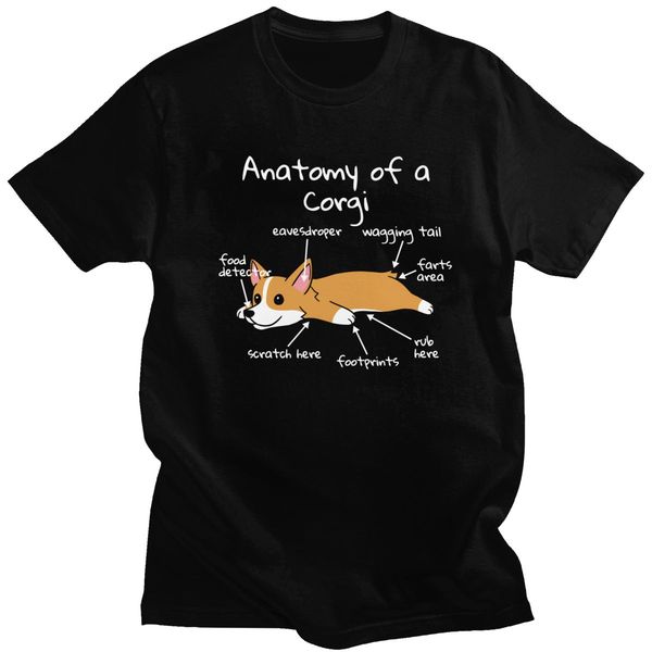 

funny anatomy of a corgi for short sleeves cute pet dog lover tee loose fit soft casual apparel gift hooded sweatshirt hoodie men t shirt