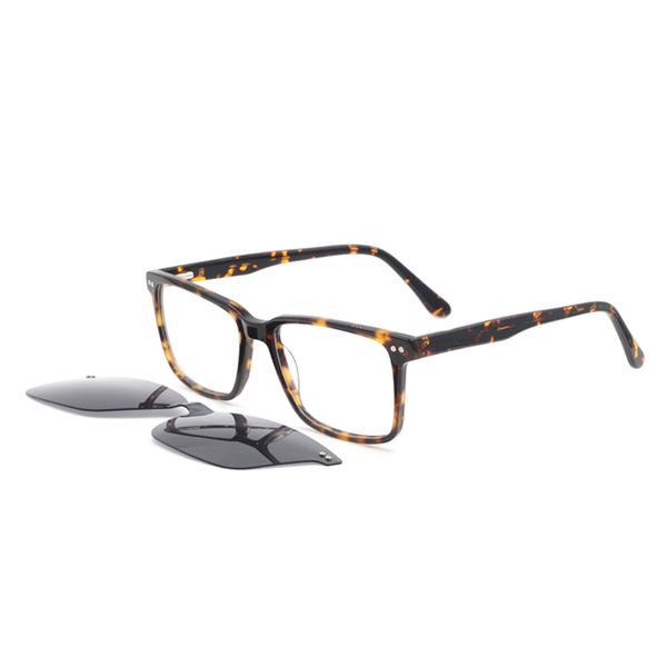 

eyeglasses fashion custom men women optical frame eyewear magnetic clip on sunglasses clip on reading glasses g5113, Silver