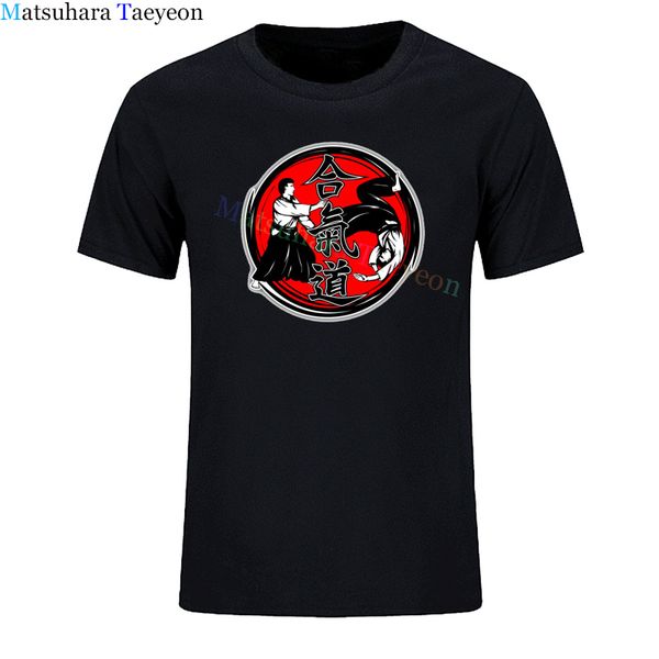 

спорт мужчины tshirt айкидо иероглиф смешной творческий t shirt mens 2020 новый летний длинный рукав o шеи хлопка вскользь тенниска топ tee