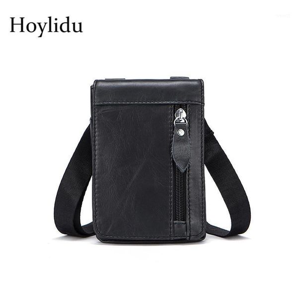 

cow genuine leather belt bag men waist packs vintage small coin purse shoulder crossbody bags male cell phone pocket bum bag1