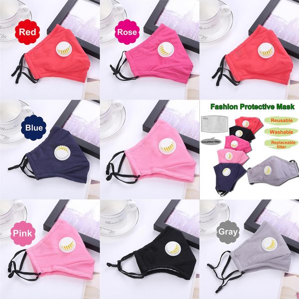 

uetr0u valve pm2.5 anti-dust activated carbon mask with filter-washable reusable respirator face cover filter 6 n