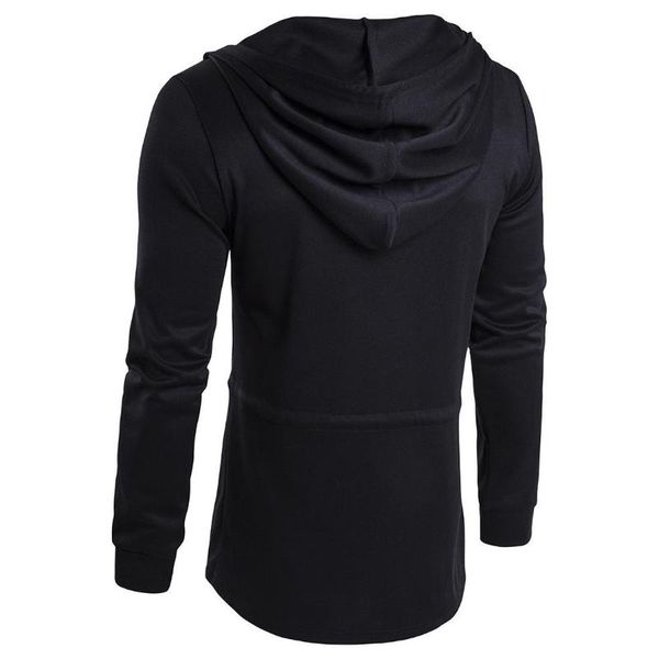 

2020 autumn dark of men's trench coat male mid-length mantle wizard cloak hooded coat large size xd045, Tan;black