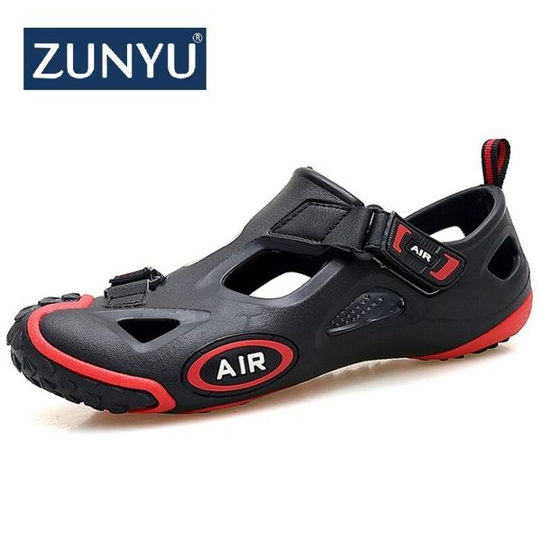 

zunyu new fashion spring summer shoes men sneakers sandals outdoor water shoes men beach sandals mens footwear size 36-45 y200107, Black