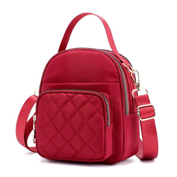 

2020 square design fashion women shoulder bag nylon women's crossbody messenger bags ladies purse female soft bolsa handbag