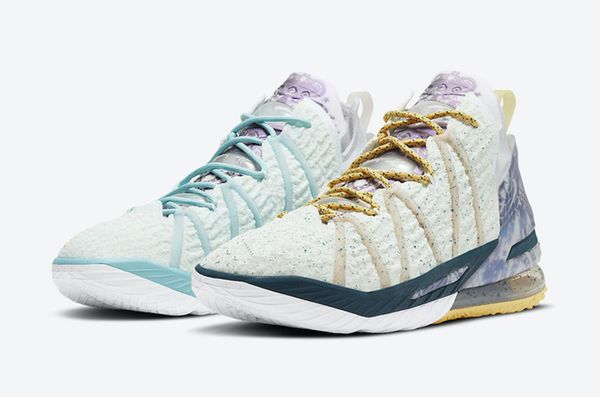 

lebren 18 reflections flip men women basketball shoes james 18 lakers metallic gold court purple white for sale with box store us4-us12, Black