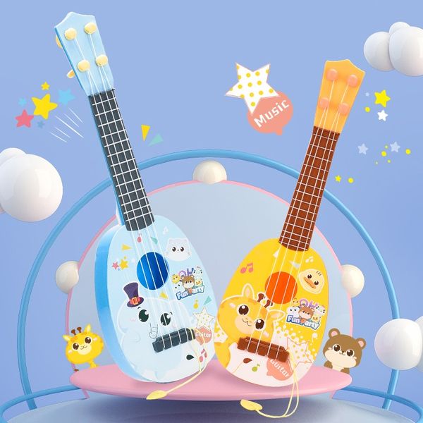 

middle size 4 string mini guitar toy kid baby early education toy kid cute christmas gift 3 styles
