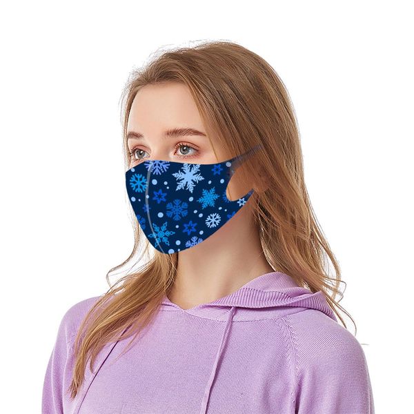 

christmas face mask outdoor fabric facial mask windproof lightweight snowflakes print mouth cap washable reusable wmtutn xhlove