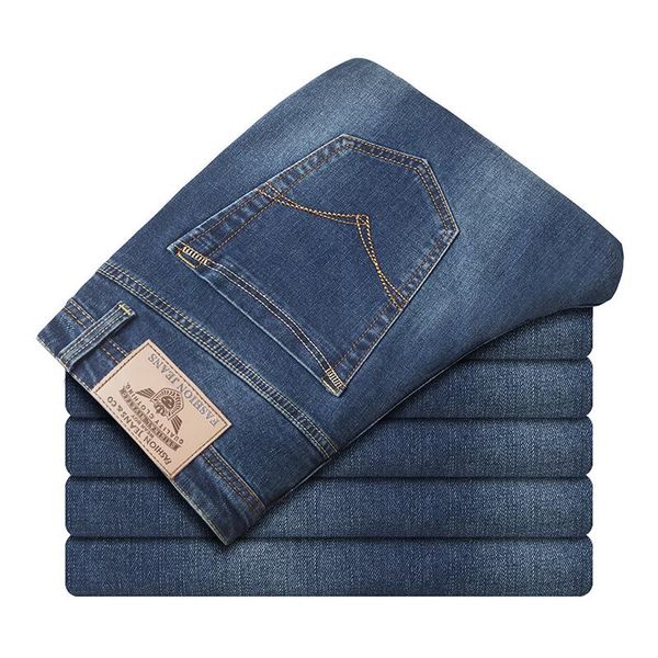 

men classic jeans jean homme pantalones hombre men mannen soft blue biker masculino denim overalls mens pants size 28-40