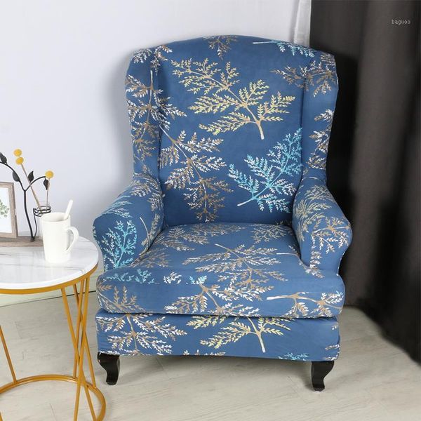 

3d printed slipcovers l high stretch arm decorative removable wing chair cover protective back anti slip home furniture1