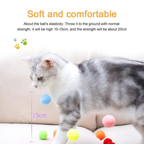 

creative colorful cute funny toy cat toy stretch plush ball chew interactive