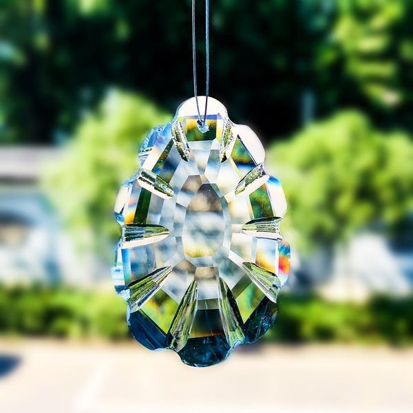 

1pc pine cone glass crystals suncatcher crystal prisms chandelier part pendant chakra hanging crystal home wedding decor 60 75mm h jllxib