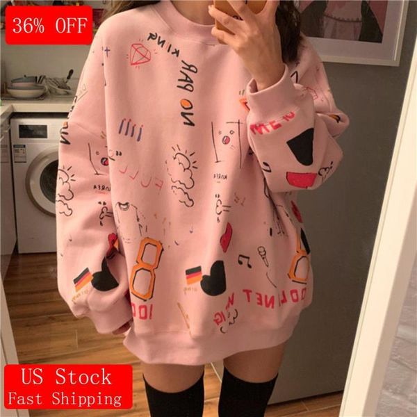 

hunter- printing clothes hoodie street leisure hoodies hip for pastel harajuku loose women womens hop teen sweatshirt ooocl, Black