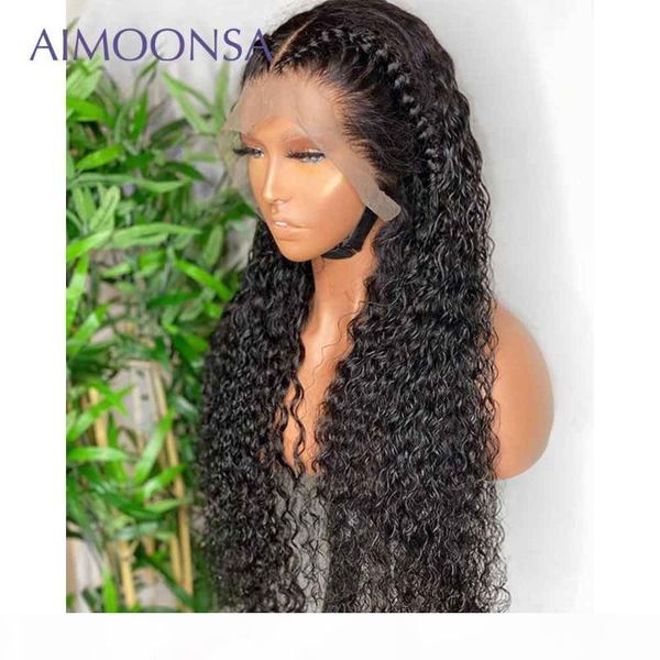 

transparent lace wigs human hair pre plucked 13x4 lace frontal wig human hair invisible front wigs curly remy 150% density, Black;brown