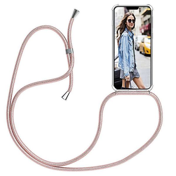 

strap cord chain phone case for iphone 7 8 11 pro xs max xr x necklace lanyard hang string for i jllnck