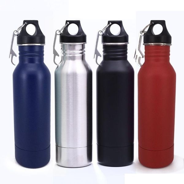 

stainless steel wide mouth bottle drinking water cycling outdoor travel sports cycle climbing bottles portable kettles