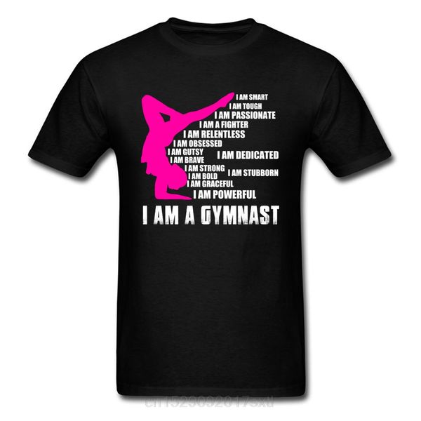 

im a gymnast woman black tshirt mother day gift clothes letter print tees sport hooded sweatshirt hoodie men t shirt