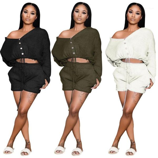 

28s3861 autumn summer women casual fashion sports home solid two piece set bandage and pants tracksuit sweatsuit outfits1, Gray