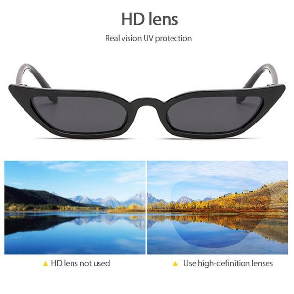 

new 2020 fashion uv400 sunglasses woman man brand designer vintage retro triangular cat eye glasses for sports party driving cycling2021