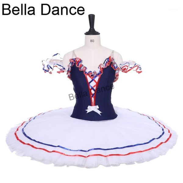 

girls navy blue bird variation professional ballet tutus bt9213 women swan lake classical ballet stage costume1, Black;red