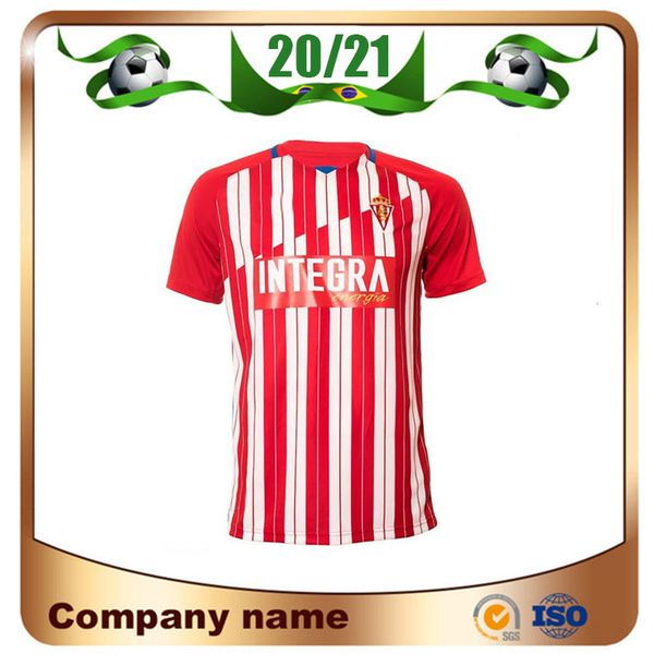 

20/21 sporting gijon soccer jersey 2020 home #5 cofie #10 carmona soccer shirt #9 blackman #23 djurdjevic away football uniform, Black;yellow