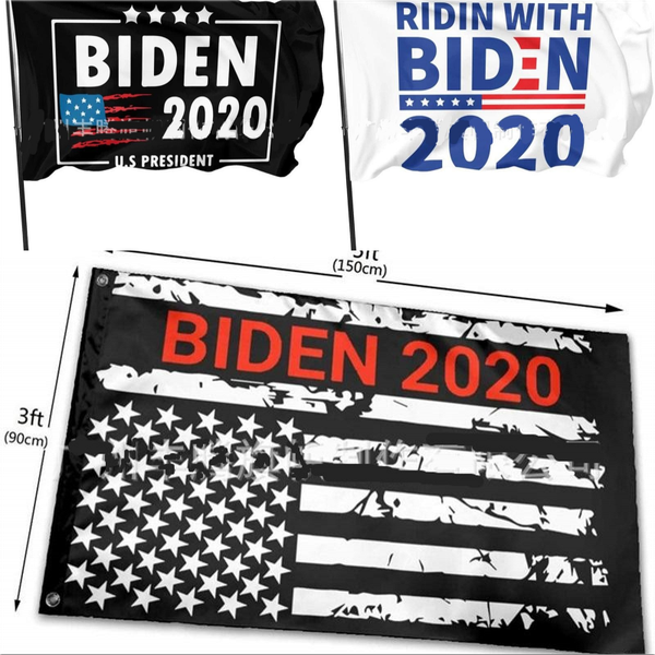

ridin с байдена 2020 президент тканевый баннер u.s всеобщие выборы флаг черный белый фон флаги америка гулянку 12 5ft g2
