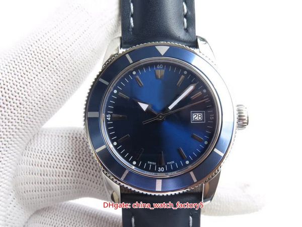 5 orologi di alta qualità in stile 46mm Super Ocean Heritage 60 ANNI DI AVVENTURA E SCOPERTA ETA 2824-2 Movimento meccanico automatico da uomo Orologio da polso da uomo