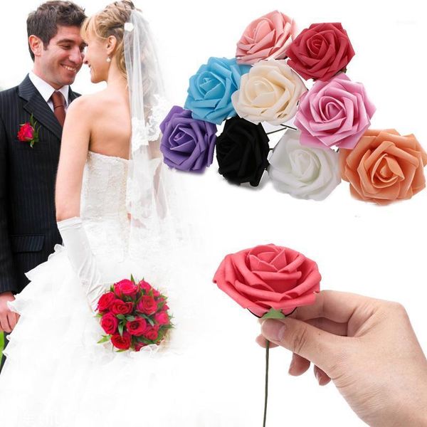 

soledi foam soft fake rose family bedroom venue decoration beautifuly artificial flowers roses women valentine's day multicolor1