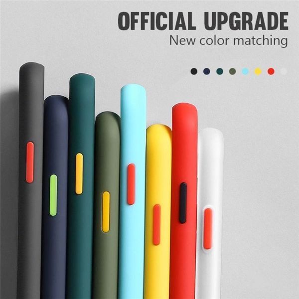 

matte translucent bumper mini 11 pro xs xr 7 8 plus se shockproof hard phone case for iphone 12