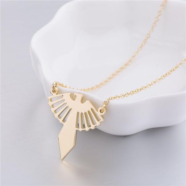

pendant necklaces eagle necklace jewellery fashion animal jewelry wholesale retro style chain hawk wing women gifts, Silver
