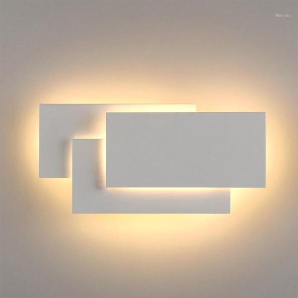

wall lamp led light aluminum fine lights rectangular art stripe 3 square modern living room aisle staircase1