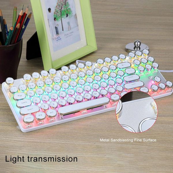 

wired mechanical gaming keyboard 104 keys switches for gamers with 9 lighting effect jhp-best