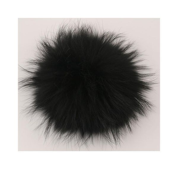 

wholesale 13-14 cm 15-16cm fluffy raccoon fur pompoms for hats knitted beanie genuine fox fur pompon pom pom with s jllexs