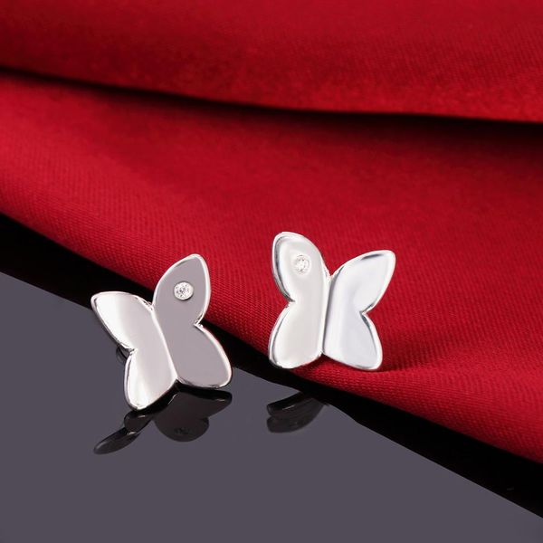 

factory wholesale price silver earrings for women wedding butterfly lady earrings zircon jewelry crystal earrings e251 h sqcpcz, Golden