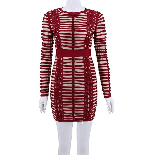 

2020 new women will see string style band striped short party mini dress long magro private v2jn, Black;gray