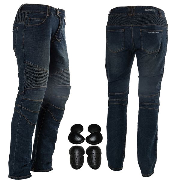 

2021 new men women motorcycle riding pants armor motocross racing denim jeans with 4 x upgrade knee hip protective pads yzv4