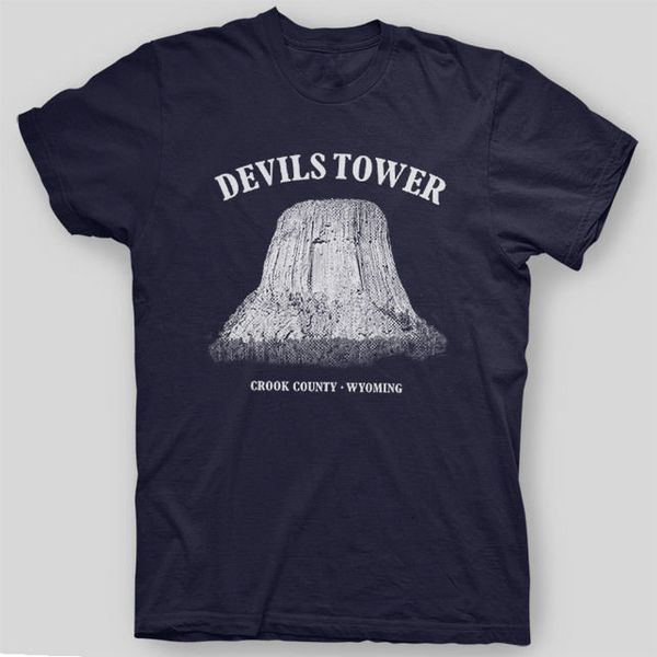 

sport 2019 new men's devil's tower wyoming close encounters third kind spielberg t-shirt summer fashion