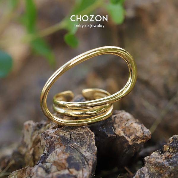 

japan exaggeration s925 sterling silver multi-dimensional twisted geometry open ring for woman 18k gold elegant minimalist rings 201110