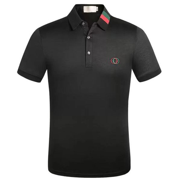 

2022ss italy mens designer polo shirts man high street embroidery garter printing brands cottom clothing tees, White;black