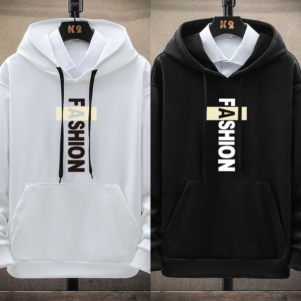 

4xpr2 men's sweater hooded clothes trendy korean style new student leisure 2020 sports handsome boy's coat pullover pulloversports, Black