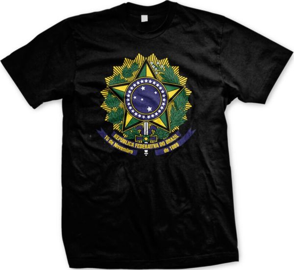 

brazil brasil coat of arms brazilian emblem cruzeiro do sul pride men's t-shirt sport hooded sweatshirt hoodie