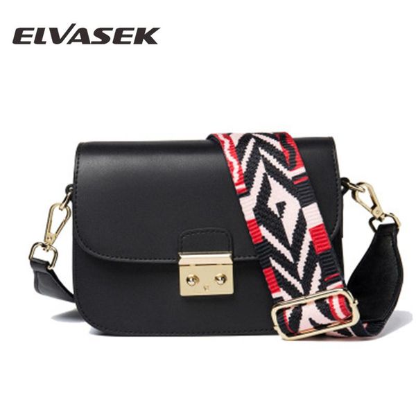

elvasek bag for female 2020 new wild girl wide shoulder strap small square female bag fashion shoulder